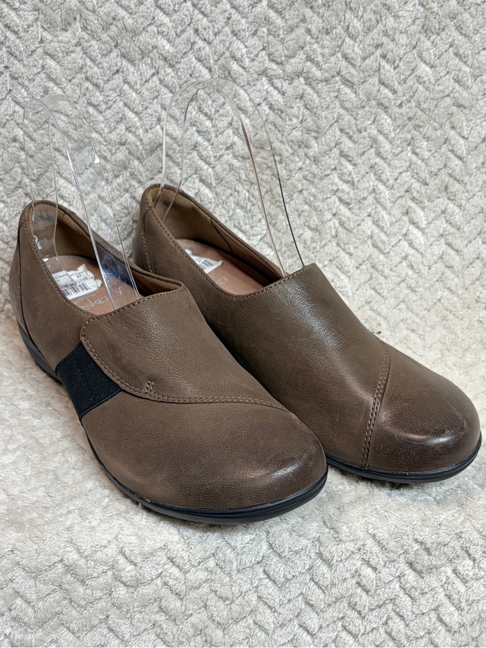 Dansko Fae Mushroom Nubuck Slip On Shoes 37 Comfort Granola Earthy Gorpcore